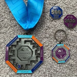 Run the Year 2022 Medal and Keychain